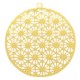 Metal Bohemian pendant round Gold